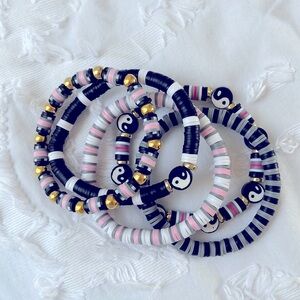 Set of 7” Clay bead Bracelets